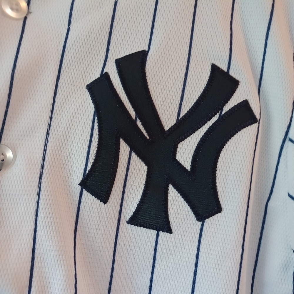 Majestic Youth NY Baseball Jersey Size Large 14/16 - Picture 4 of 5